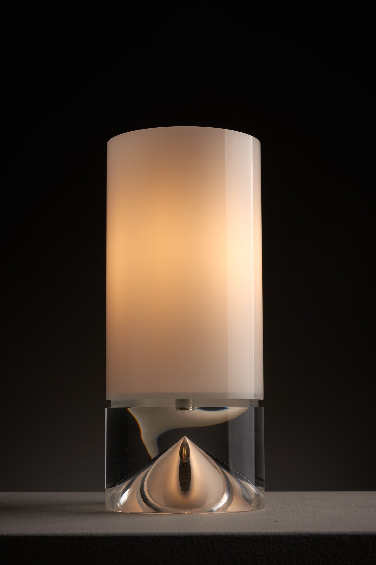 Solid Space Age Plexiglass Table Lamp by Cosack Leuchten