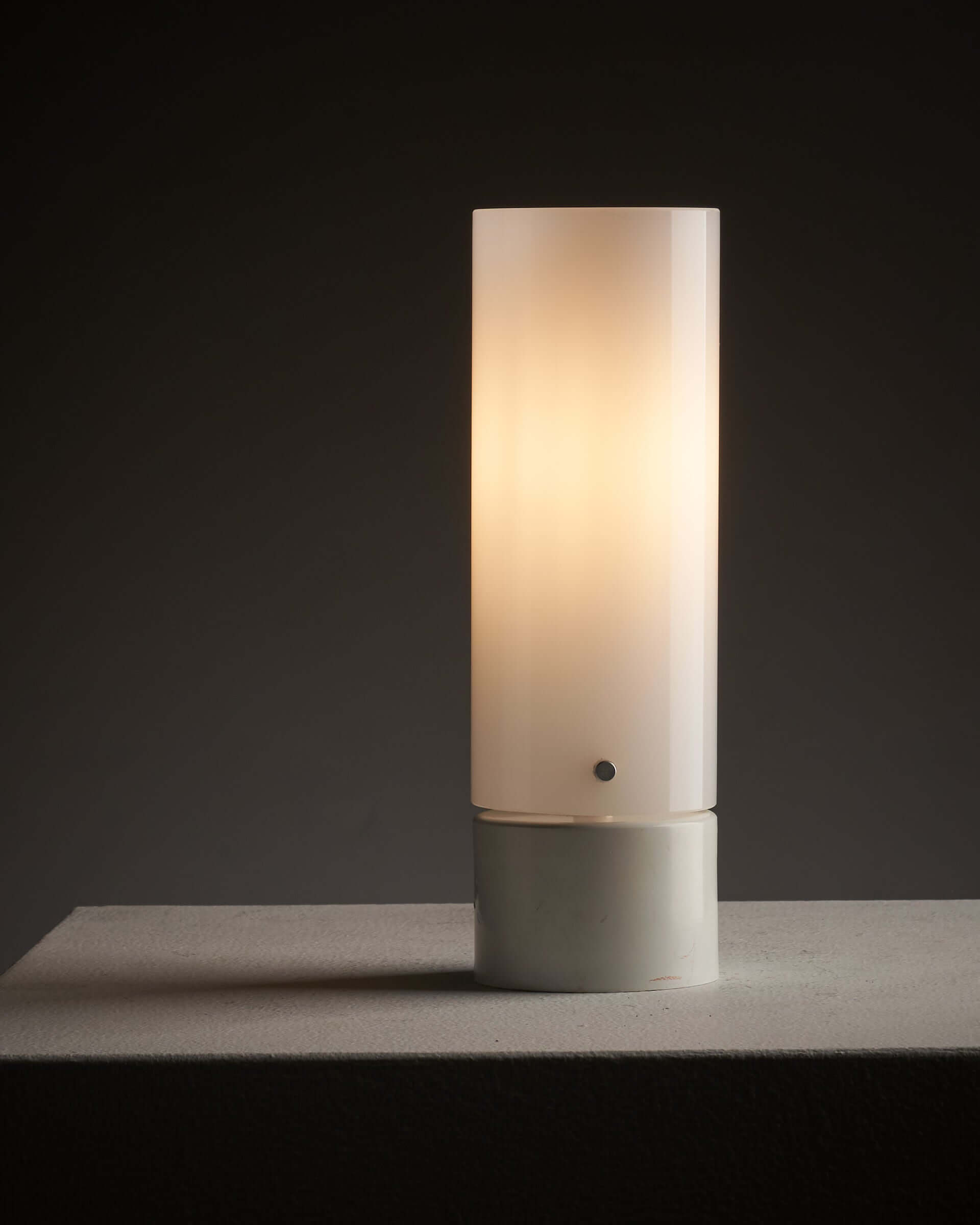 Cylindrical Table Lamp by Kontakt-Werkstätten